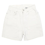 JORDACHE Womens Shorts White Casual S W26 Cotton Blend Comfort Fit