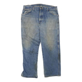 DICKIES Mens Blue Regular Straight Denim Jeans W38 L27 Workwear Zip Closure