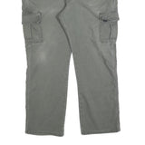 DICKIES Mens Jeans Green Regular Straight Denim W40 L30 Cargo Zip Pocket