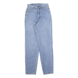 LEE Womens Light Blue Regular Fit Straight Denim Jeans W24 L30 Classic Cotton