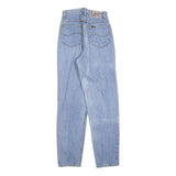 LEE Womens Light Blue Regular Fit Straight Denim Jeans W24 L30 Classic Cotton
