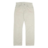 LEVI'S Mens Cotton Beige Regular Straight Trousers W28 L29 Classic Casual Zip