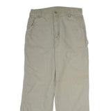 CARHARTT Mens Cotton Beige Regular Straight Trousers W34 L30 Workwear Casual