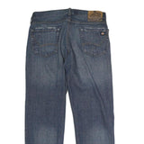 DICKIES Mens Regular Fit Blue Denim Jeans W32 L27 Button Closure Cotton Blend