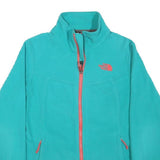 THE NORTH FACE Womens Turquoise Jacket XS Polyester Blend Zip Warm Lightweight
