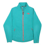 THE NORTH FACE Womens Turquoise Jacket XS Polyester Blend Zip Warm Lightweight