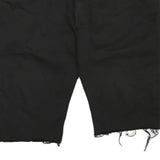 TRUE RELIGION Mens Shorts Black Casual Cotton Blend 2XL W44 Cut-Off Denim