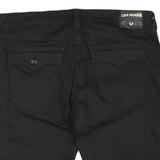 TRUE RELIGION Mens Shorts Black Casual Cotton Blend 2XL W44 Cut-Off Denim