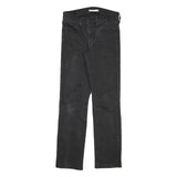 LEVI'S Womens Regular Fit Black Denim Cotton Blend Zip W27 L28 Classic Pocket