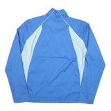 ADIDAS Womens Blue & Light Blue Zip Sports Jacket L Polyester Blend Casual