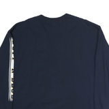 JANSPORT Mens Navy Blue Punahou Graphic T-Shirt XL Long Sleeve Crew Neck