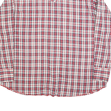 WRANGLER Mens Red & Blue Check Shirt 2XL Western Cotton Blend Long Sleeve Casual