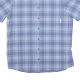 MAMMUT Mens Blue Check Shirt M Casual Outdoor Polyester Blend Summer