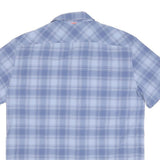 MAMMUT Mens Blue Check Shirt M Casual Outdoor Polyester Blend Summer