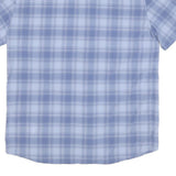 MAMMUT Mens Blue Check Shirt M Casual Outdoor Polyester Blend Summer