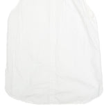CALVIN KLEIN JEANS Womens White Sleeveless Shirt M Cotton Blend Casual Top