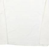 LUI JO Womens White Printed Top Long Sleeve Roll Neck S Cotton Blend Casual