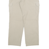 DICKIES Mens Regular Fit Beige Cargo Trousers W38 L34 Cotton Blend Zip Pockets