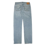 LEVI'S 501 Mens Jeans Blue Cotton Denim Light W32 L35 Regular Fit Button Fly