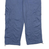 STYLE AND CO Womens Blue Casual Cargo Cotton Blend Shorts UK 14 W34