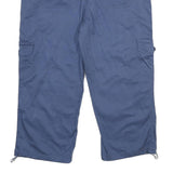 STYLE AND CO Womens Blue Casual Cargo Cotton Blend Shorts UK 14 W34