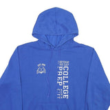 MV SPORT Mens Blue College Prep Hoodie M Cotton Blend Casual Drawstring Hood