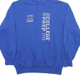 MV SPORT Mens Blue College Prep Hoodie M Cotton Blend Casual Drawstring Hood