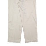 DOCKERS Mens Cotton Blend Beige Regular Straight Trousers W36 L30 Classic Zip