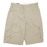 DICKIES Mens Shorts Beige Cargo Loose Fit L W36 Workwear Pocketed