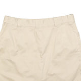 WHITE STAG Womens Cream Cotton Blend A-Line Short Skort With Belt M