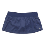 NIKE Womens Blue Sports Skort Mini Polyester Blend L Athletic Activewear