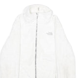 THE NORTH FACE Womens White Fleece Jacket S Polyester Zip Up Casual Warm Layer