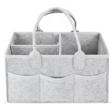 Anysort Mommy Diaper Bag Light Grey Organizer Multifunctional Newborn Things Nursery Stackers and Caddies Pouch Large Storage