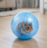 ANYPET Blue Small Pet Exercise Ball – Soft Running Ball for Hamsters & Mice