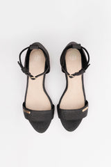 Chicago - Ankle Strap Heels - Charcoal