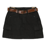 Vintage black Rifle Cargo Skirt - womens 30" waist