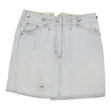 Vintage light wash Unbranded Denim Skirt - womens 30" waist