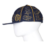 Vintage navy Multi Logo City Hunter Cap - mens no size