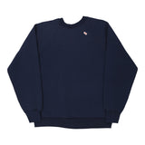 Unbranded Graphic Sweatshirt - Medium Navy Cotton