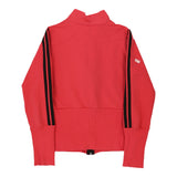 Age 9-10 Adidas Track Jacket - Small Red Polyester
