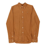 Age 11-12 Ralph Lauren Striped Shirt - Medium Brown Cotton