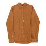 Age 11-12 Ralph Lauren Striped Shirt - Medium Brown Cotton