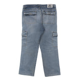 Novilunio Cargo Jeans - 34W 26L Blue Cotton