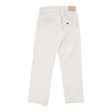 Armani Jeans Trousers - 28W UK 8 White Cotton