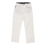 Armani Jeans Trousers - 28W UK 8 White Cotton