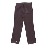 Sisley Trousers - 32W UK 12 Purple Cotton