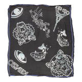 Kenzo Scarf - No Size Black Viscose