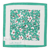 Trussardi Floral Handkerchief - No Size Green Polyester