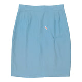 Christian Dior Skirt - 31W UK 12 Blue Wool
