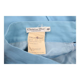 Christian Dior Skirt - 31W UK 12 Blue Wool
